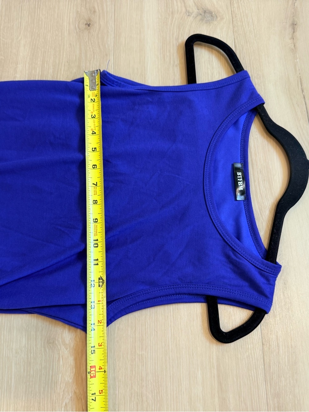 BTFBM Royal Blue Ruched Bodycon Sleeveless Mini Dress Women’s Medium - Picture 8 of 8